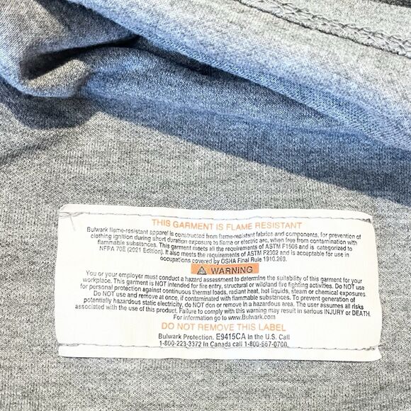 Bulwark FR Polo Shirt Flame Resistant Short Sleeve 2112 Men’s 2XL XXL - Picture 5 of 7